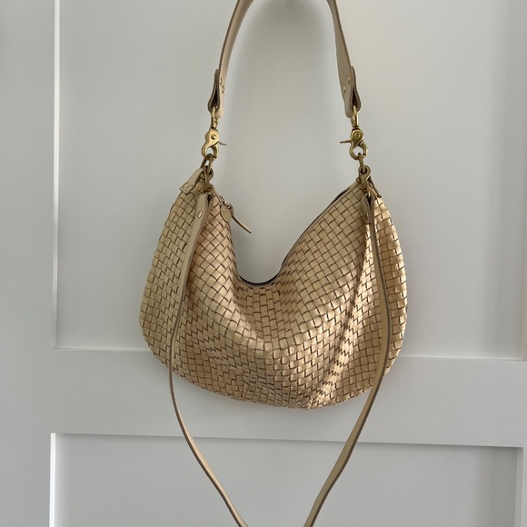 Clare V. Moyen Woven Messenger Bag in Cream - Picture 12 of 12